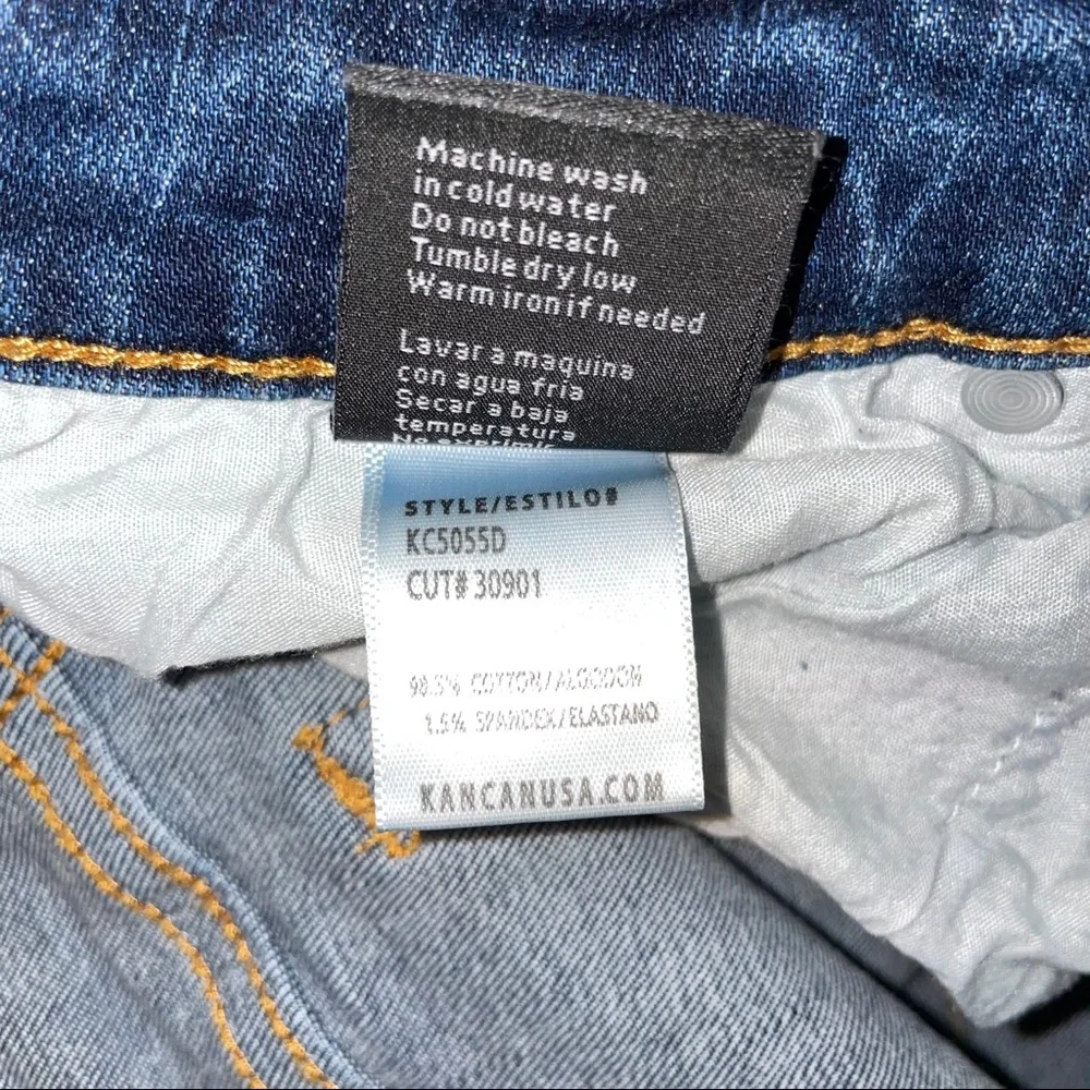 KanCan Mid-Rise Super Skinny Jeans Distressed Size 25